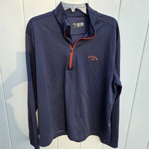 Callaway Golf Navy Quarter-Zip Pullover Men's Size  L
